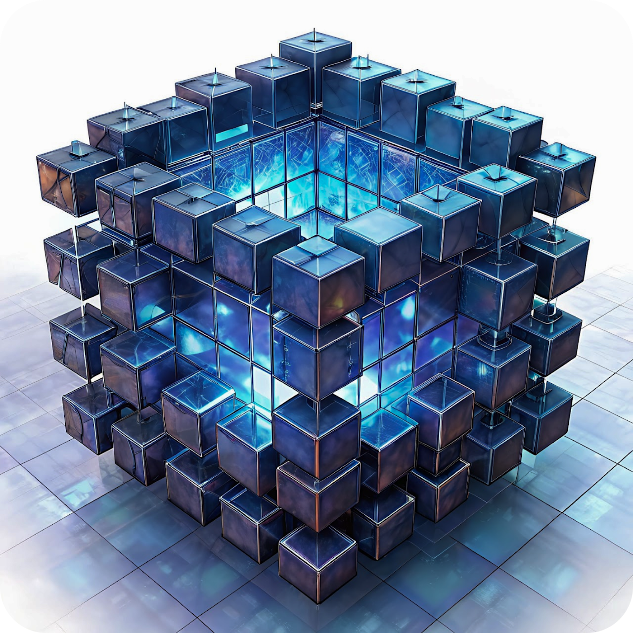 Customer Data Platform — crystalline data structure visualisation
