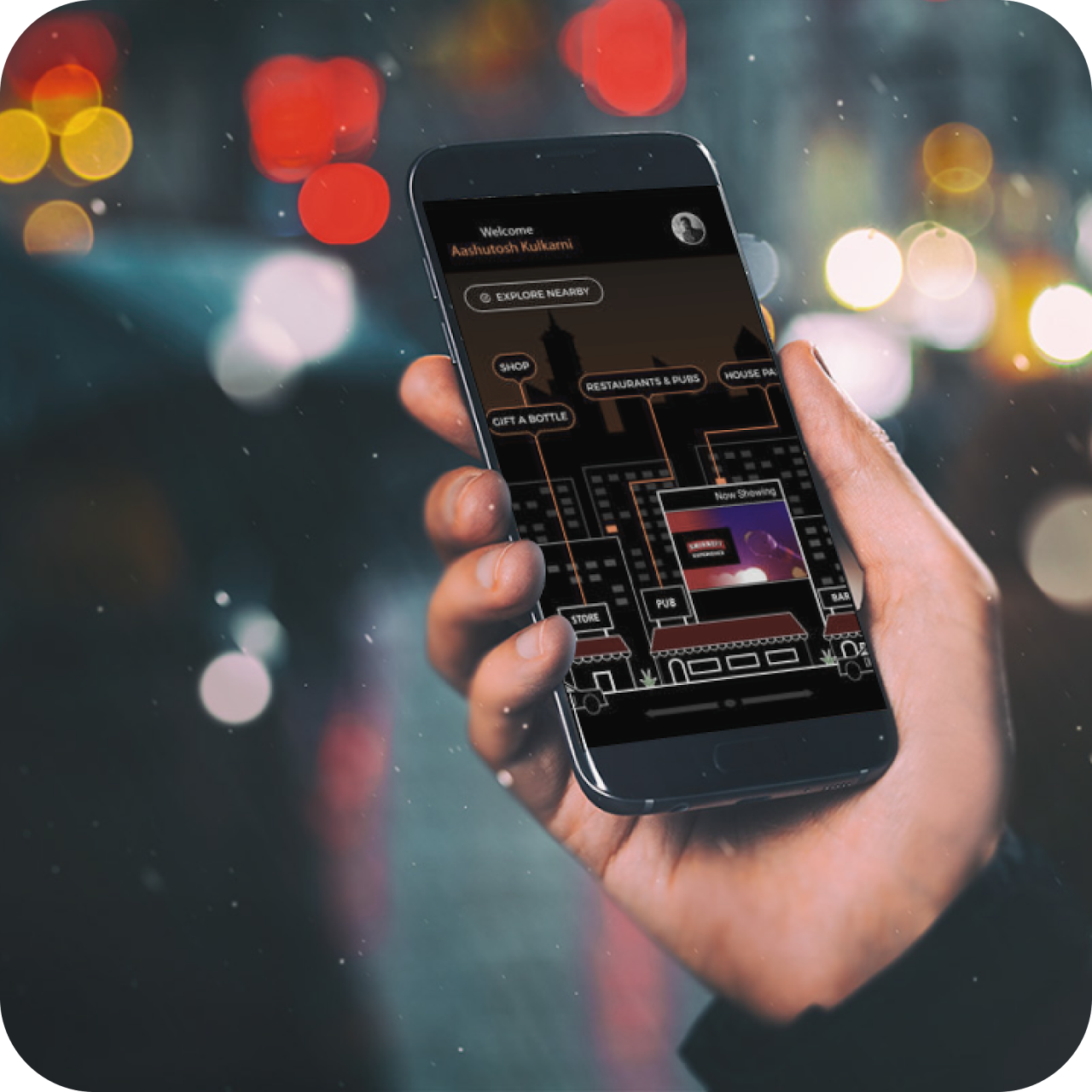 App for outdoor socialising with alcohol
