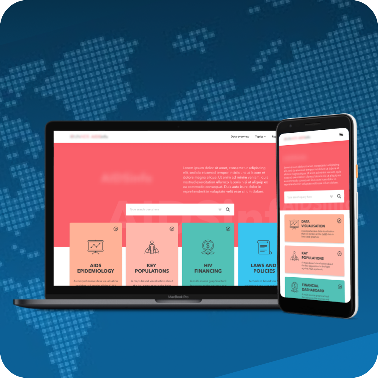 Global AIDS monitoring portal redesign
